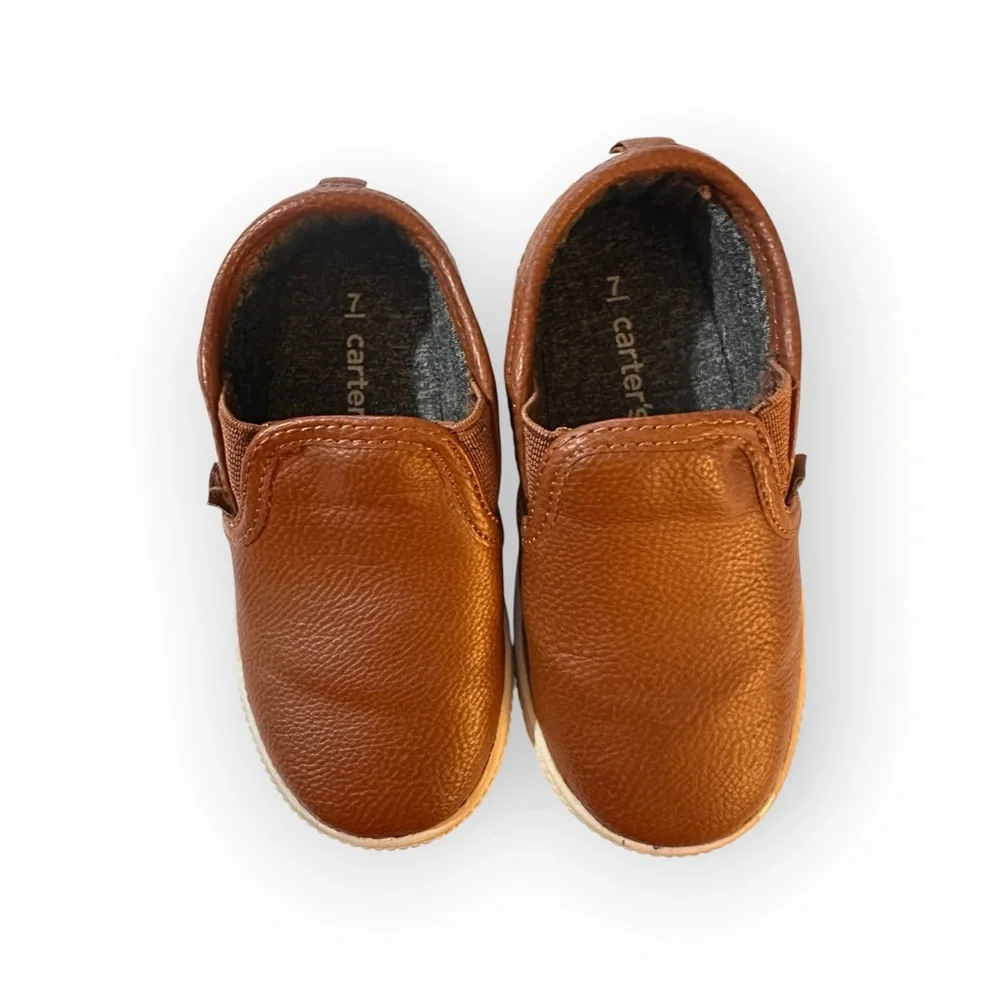 CARTERS Toddler Boys Brown Ricky Slip-On Shoes Size 7